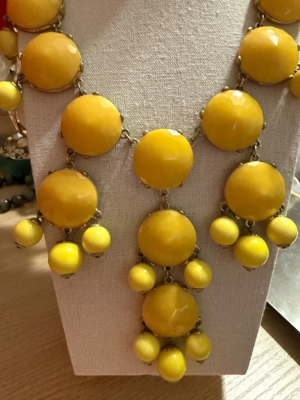 J.‎ Crew Bright Yellow Statement Bib Necklace